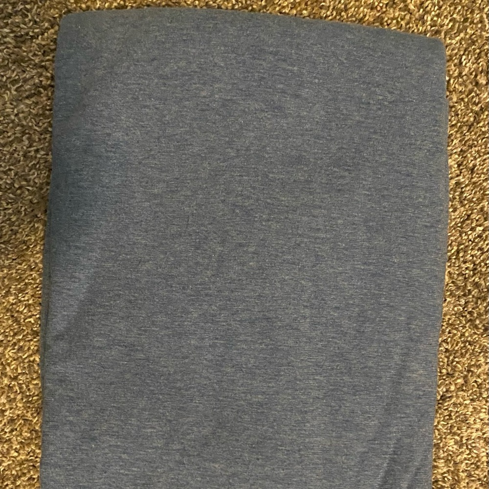 Queen Size Gray Jersey Fabric Flat Sheet